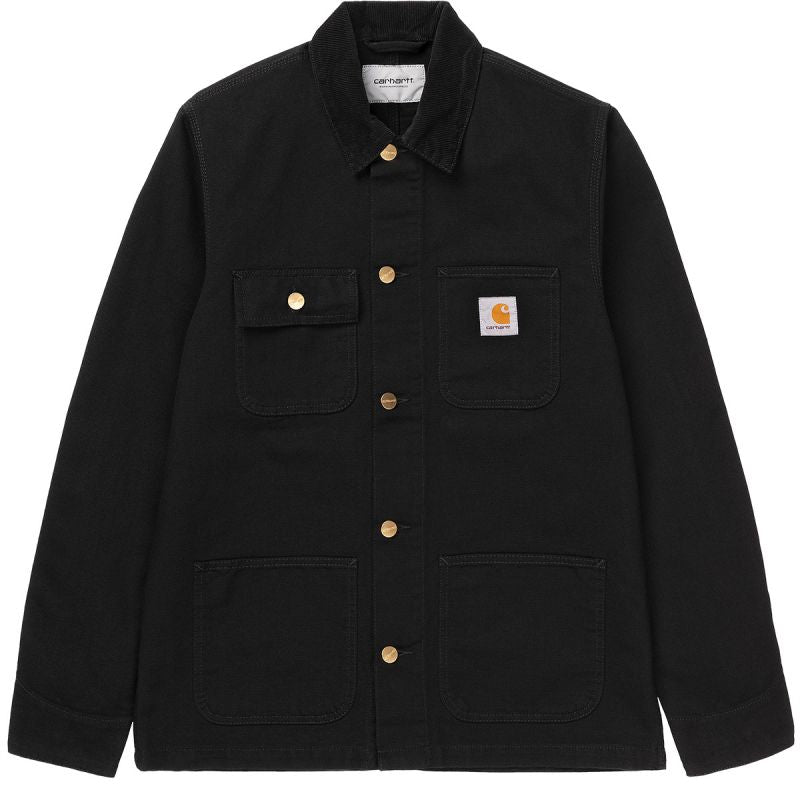 Carhartt WIP Michigan Coat Black/Black Rinsed