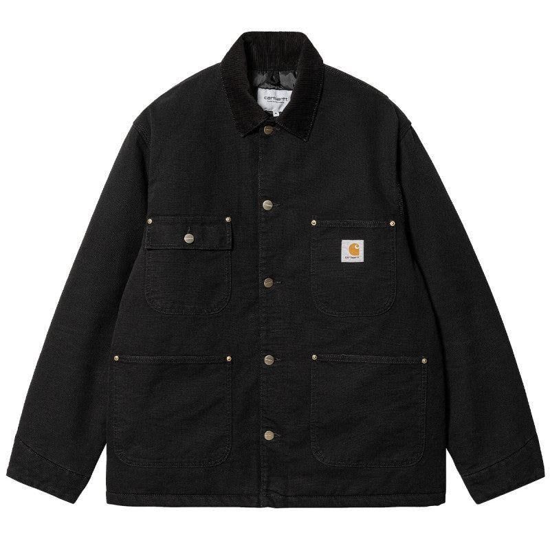 Carhartt WIP OG Chore Coat Black/Black Aged Canvas