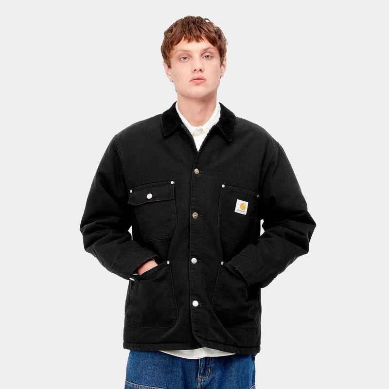 Carhartt WIP OG Chore Coat Black/Black Aged Canvas