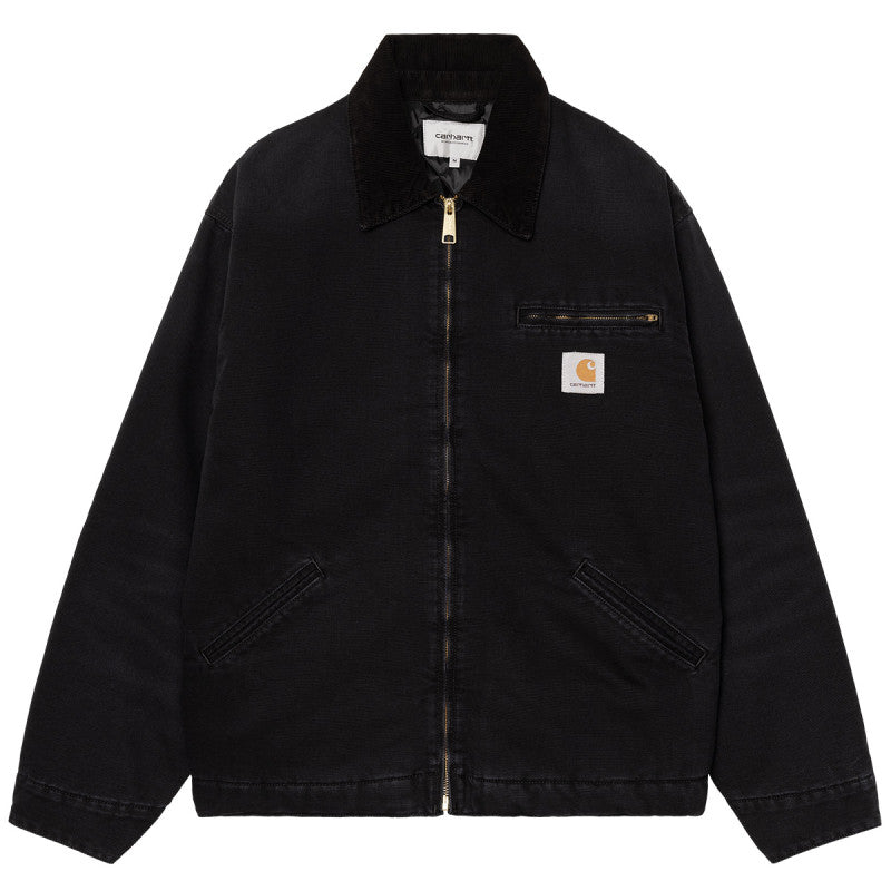 Carhartt WIP OG Detroit Jacket Black/Black Stone Canvas