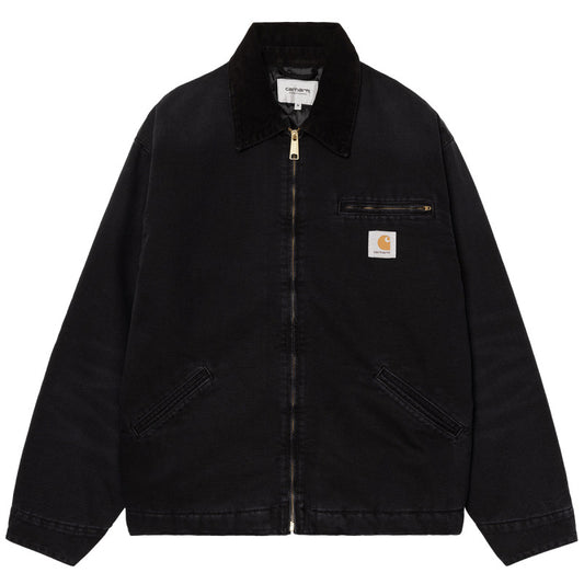 Carhartt WIP OG Detroit Jacket Black/Black Stone Canvas
