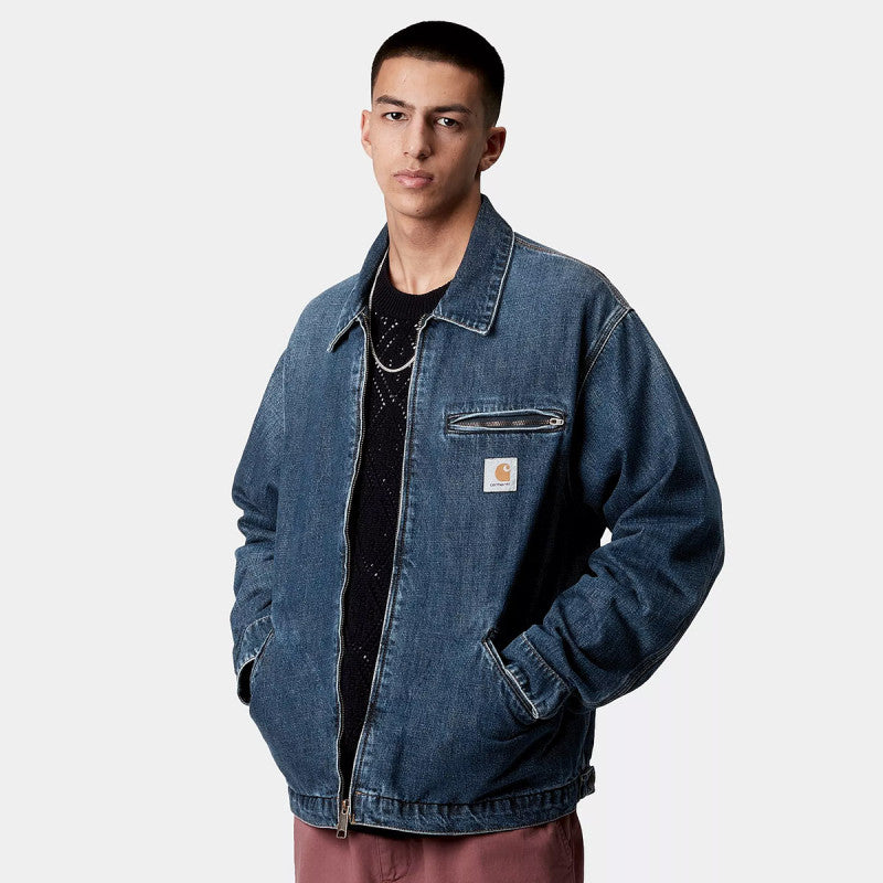 Carhartt WIP OG Detroit Jacket Blue Dark Used Wash