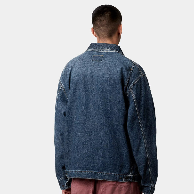 Carhartt WIP OG Detroit Jacket Blue Dark Used Wash