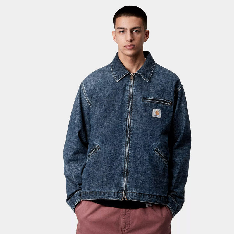 Carhartt WIP OG Detroit Jacket Blue Dark Used Wash