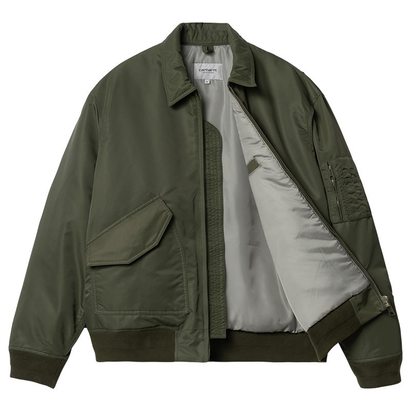 Carhartt WIP Olten Bomber Jacket Plant/Smoke Green