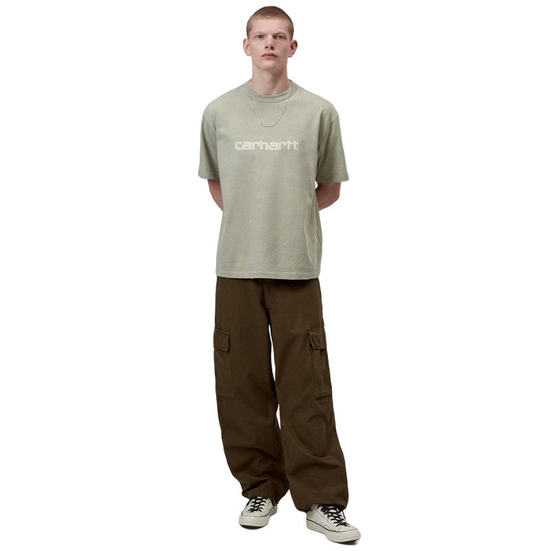 Carhartt WIP Painter T-Shirt Shady Green Destroy Wash Splatter