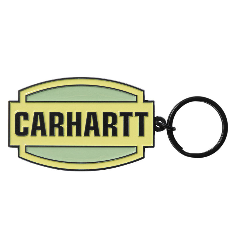 Carhartt WIP Press Script Keychain Artic Lime