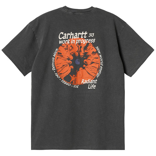 Carhartt WIP Radiant T-Shirt Black Pigment Garment Dyed