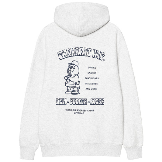 Carhartt WIP Sandwich Hooded Sweater Ash Heather/Blue