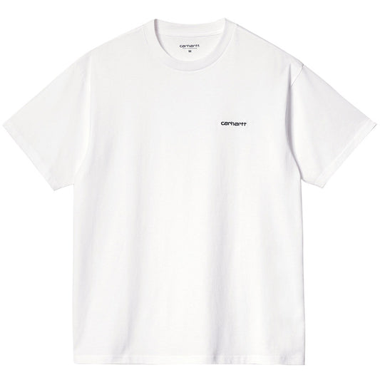 Carhartt WIP Script Embroidery T-Shirt White / Black