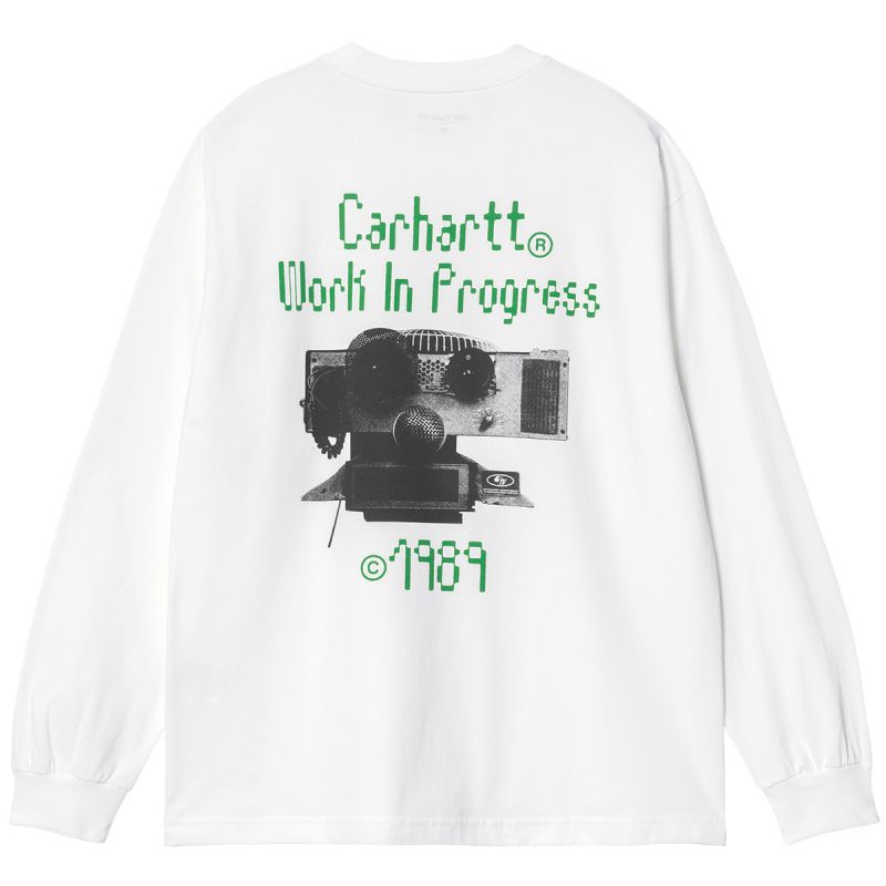 Carhartt WIP Soundface Longsleeve T-Shirt White