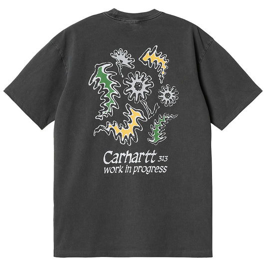 Carhartt WIP Splash T-Shirt Black Pigment Garment Dyed