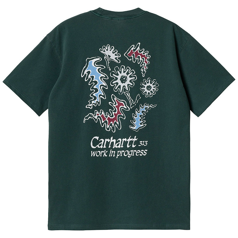 Carhartt WIP Splash T-Shirt Discovery Green Pigment Garment Dyed