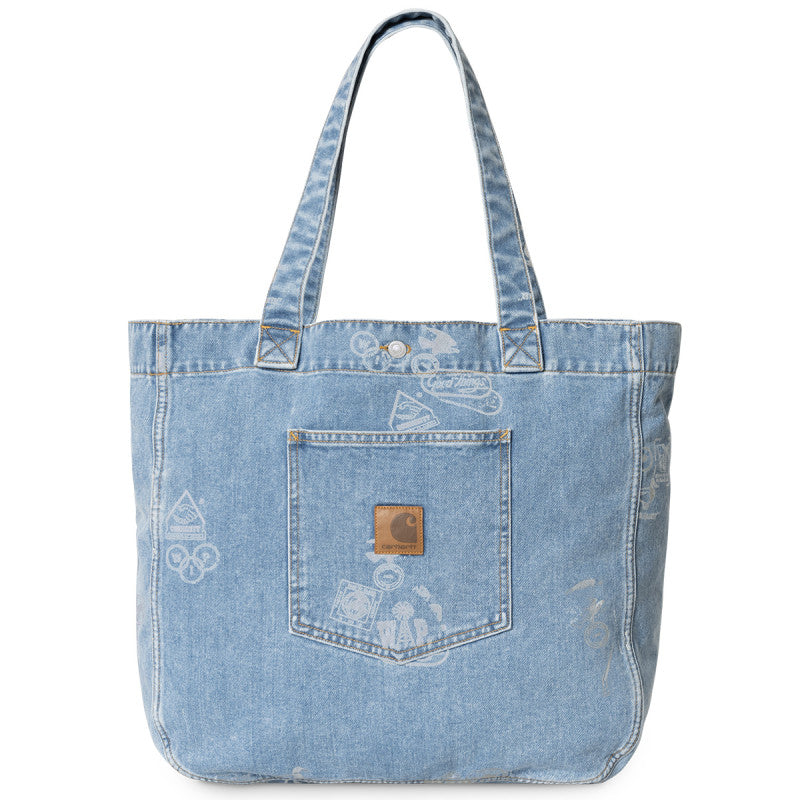 Carhartt WIP Stamp Tote Bag Blue Bleached