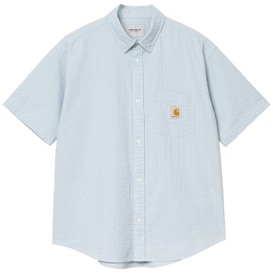 Carhartt WIP Toland Shirt Toland Stripe Blue Fog