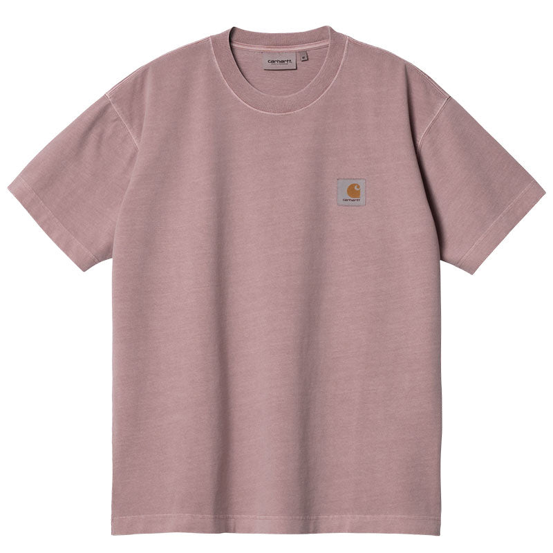Carhartt WIP Vista T-Shirt Glassy Pink Garment Dyed
