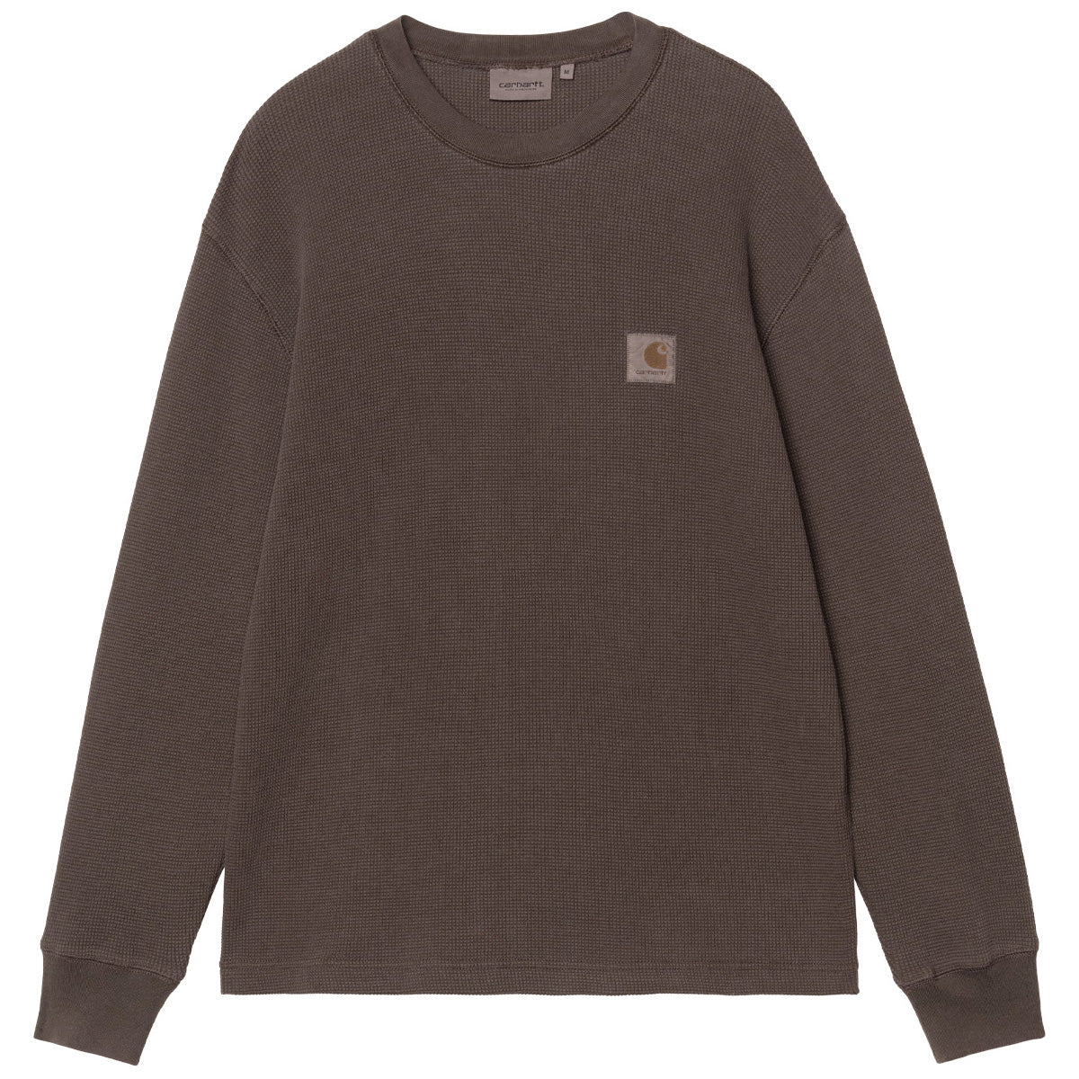 Carhartt WIP Vista Waffle Longsleeve T-Shirt Tobacco Garment Dyed