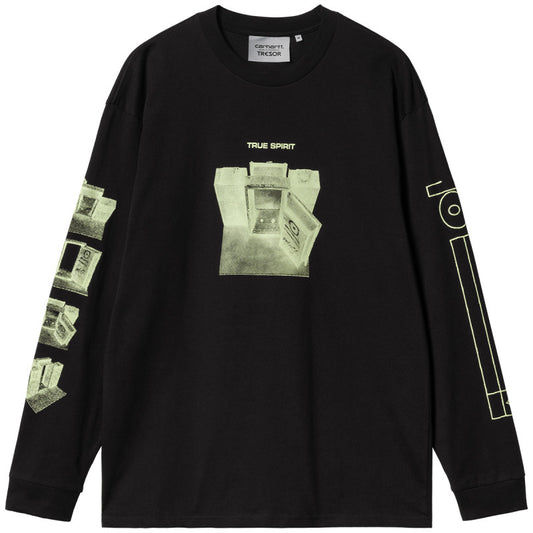 Carhartt WIP x Tresor True Spirit Longsleeve T-Shirt Black/Glow Green