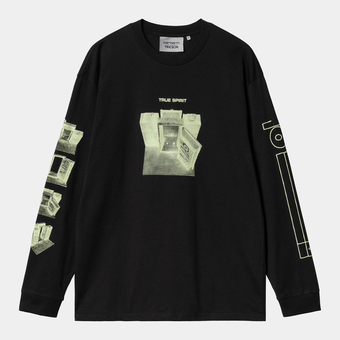 Carhartt WIP x Tresor True Spirit Longsleeve T-Shirt Black/Glow Green