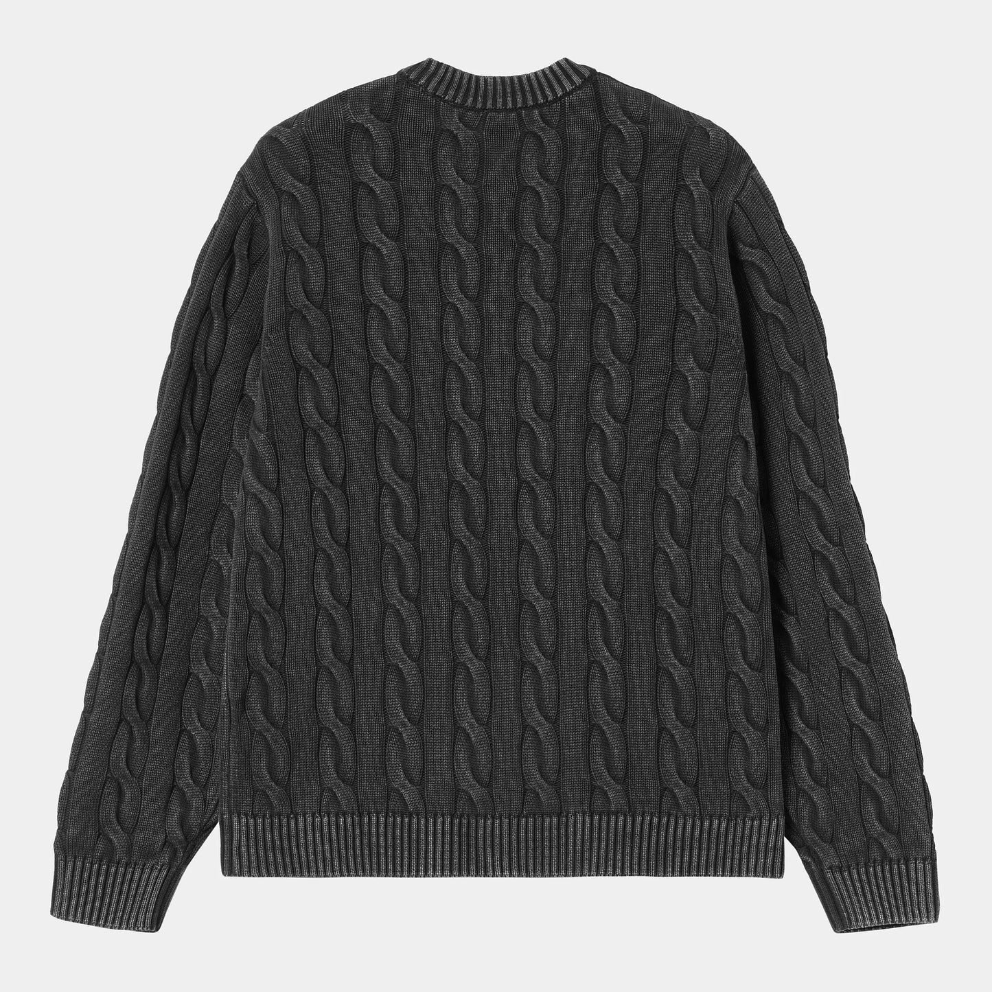 Carhartt WIP Carter Sweater Black Garment Dyed