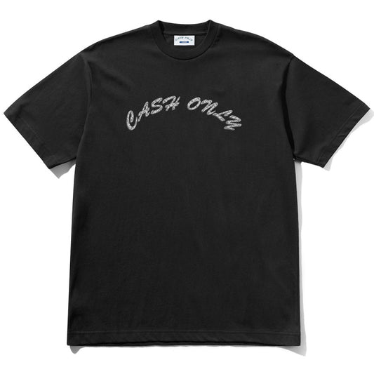 Cash Only Diamond Plate Logo T-Shirt Black
