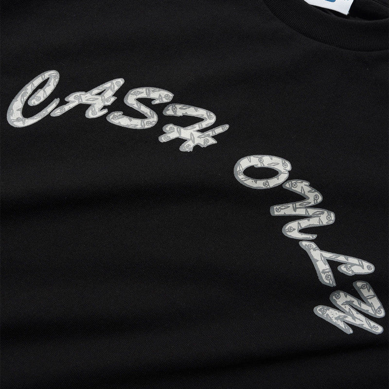 Cash Only Diamond Plate Logo T-Shirt Black