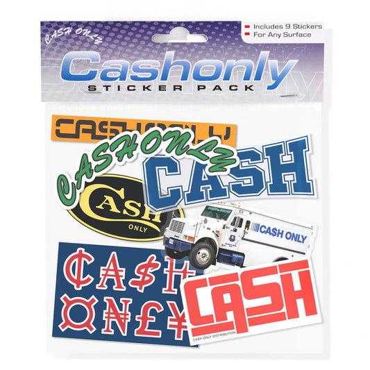 Cash Only Drop 15 Sticker Pack Multi