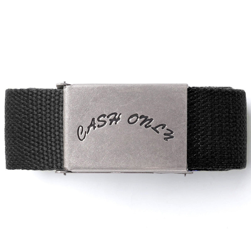 Cash Only Logo Web Belt Black