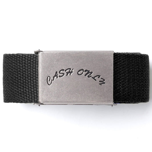 Cash Only Logo Web Belt Black