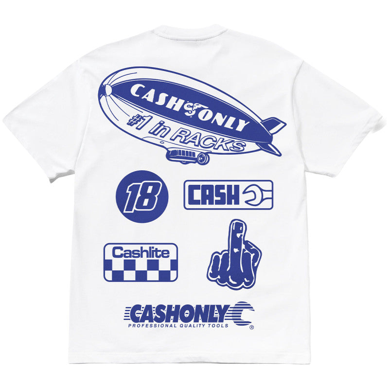 Cash Only Service T-Shirt White