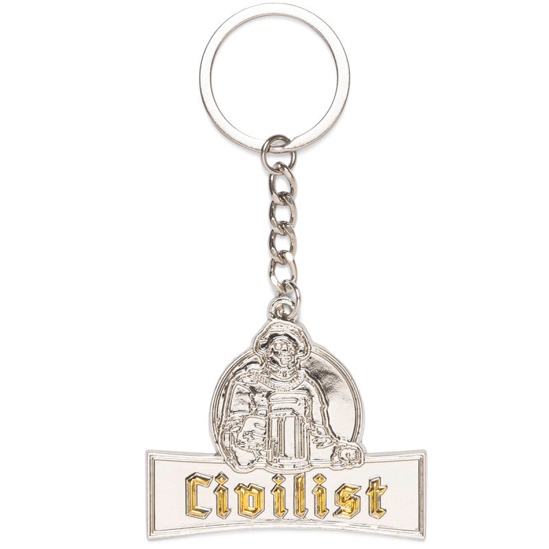 Civilist Schulle Chrome Keychain Silver