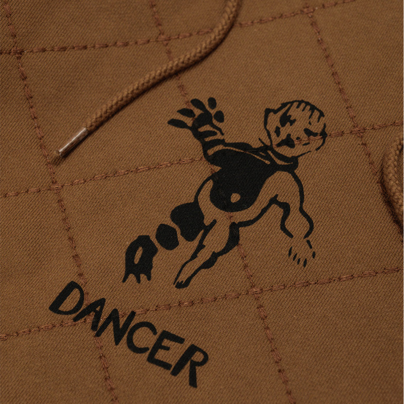 Dancer OG Diamond Stitch Hooded Sweater Brown