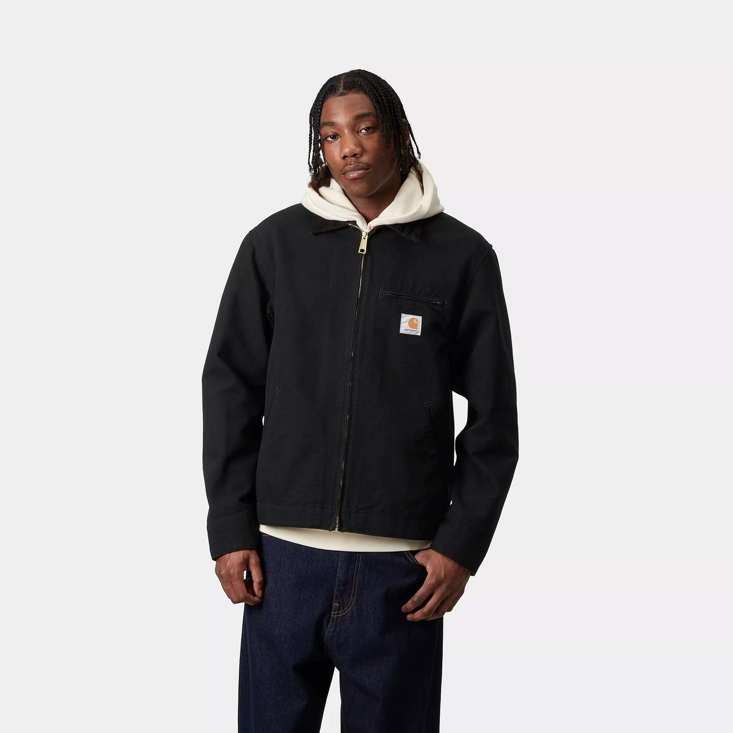 Carhartt WIP Detroit Jacket Black/Black Rinsed