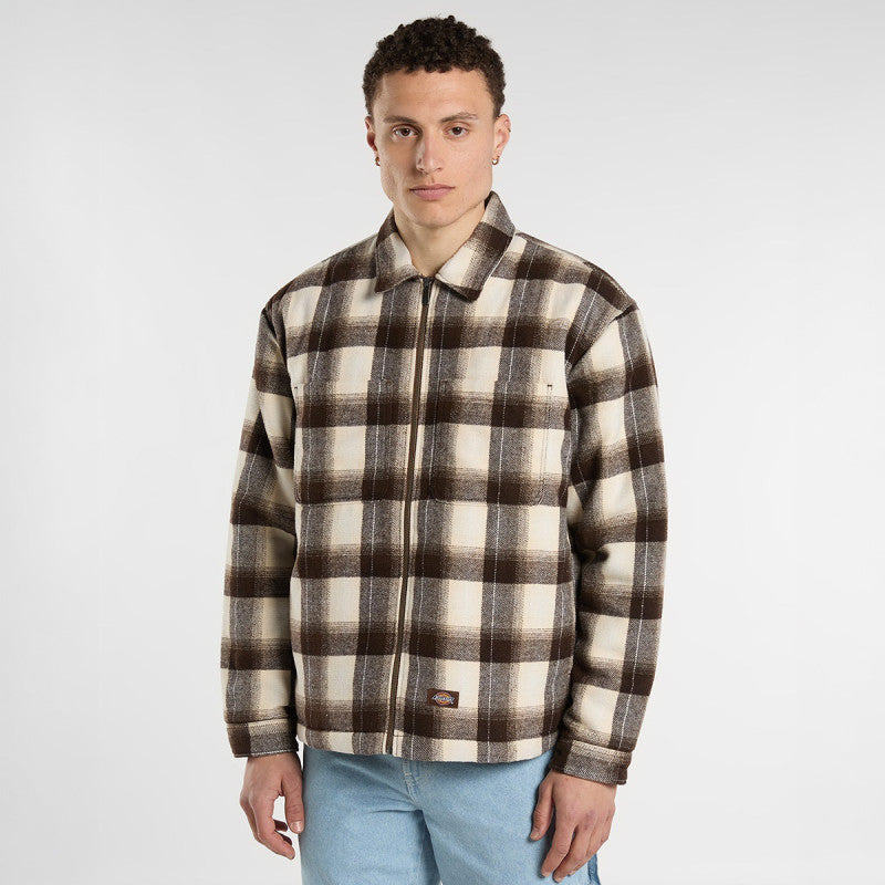 Dickies Florence Oversized Shacket Timber Brown