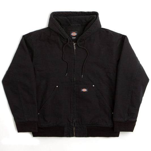 Dickies Hilham Hooded Canvas Jacket Black
