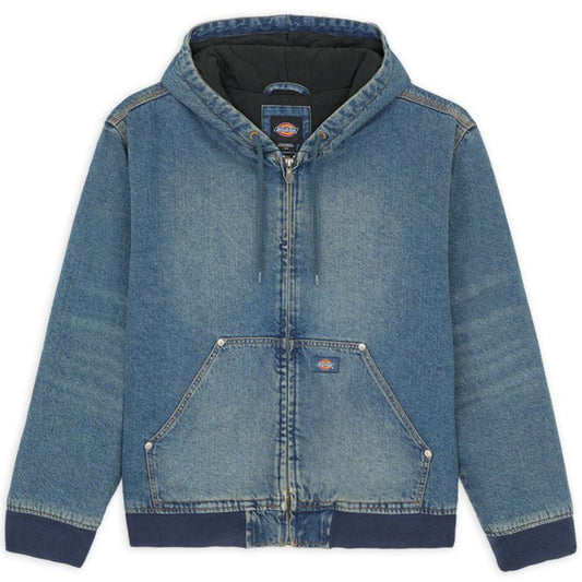 Dickies Hilham Hooded Jacket Khaki Tinted Blue