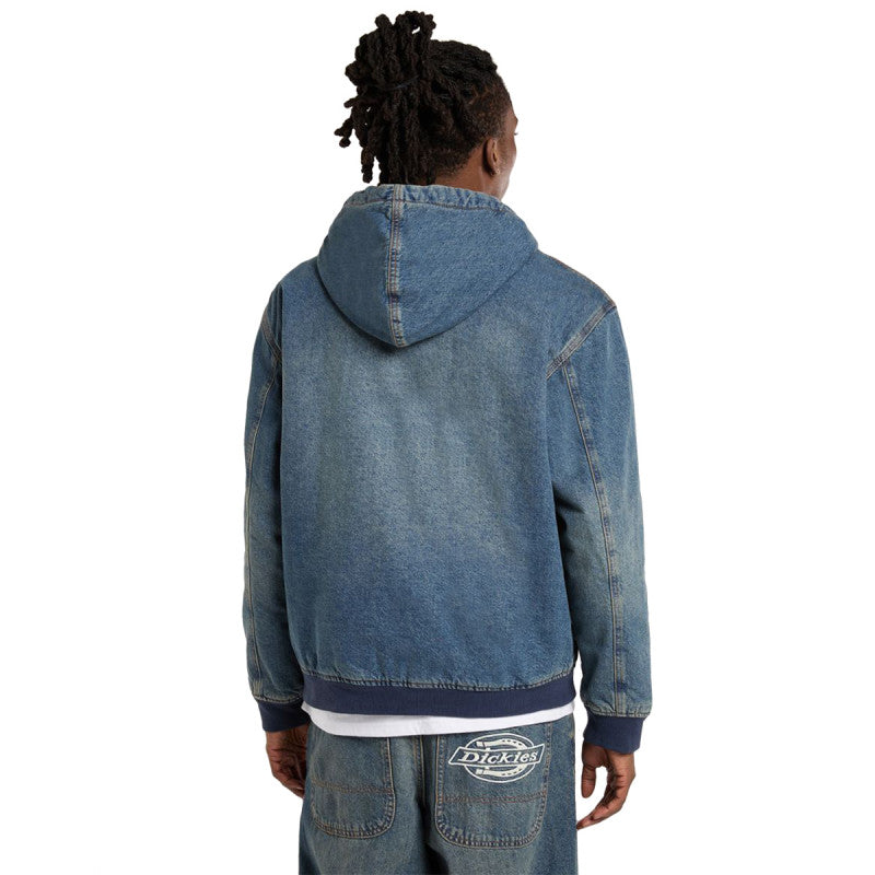 Dickies Hilham Hooded Jacket Khaki Tinted Blue