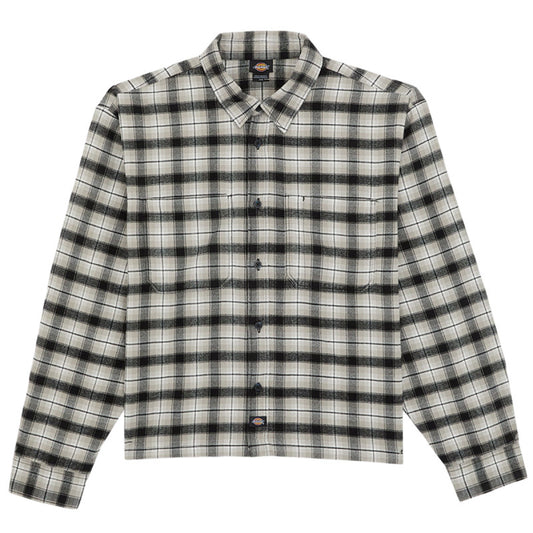Dickies Jerome Cropped Flannel Shirt Black