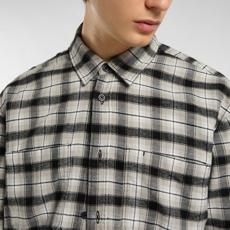 Dickies Jerome Cropped Flannel Shirt Black