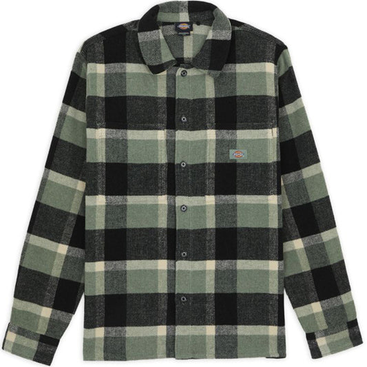 Dickies Plaid Coaling Longsleeve Shirt Sea Spray