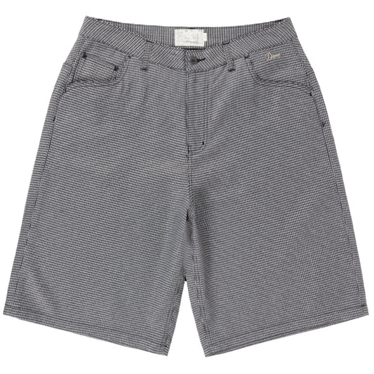 Dime Baggy Houndstooth Shorts Gray