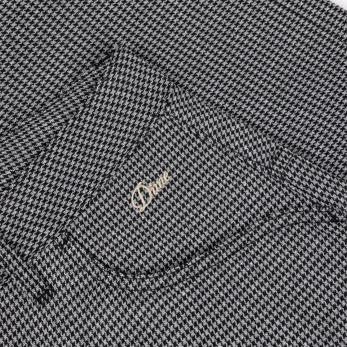 Dime Baggy Houndstooth Shorts Gray
