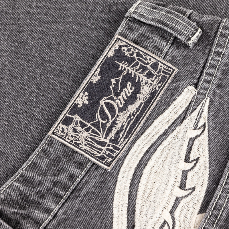 Dime Baggy Wink Denim Pant Faded Black