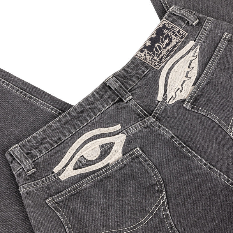 Dime Baggy Wink Denim Pant Faded Black
