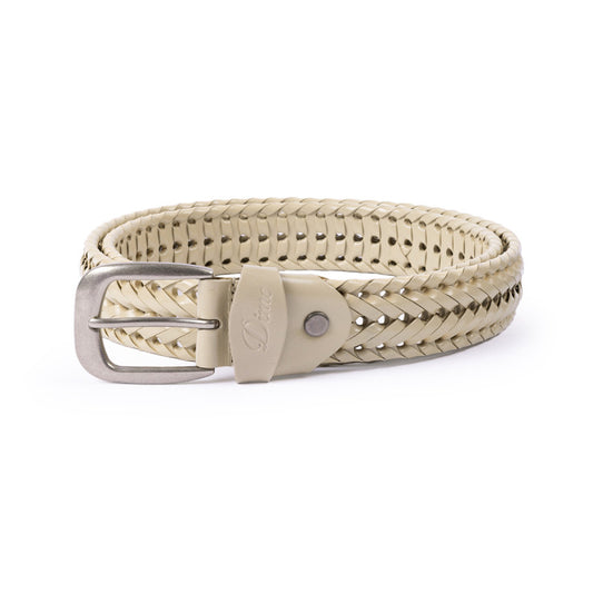 Dime Braided Leather Belt Tan