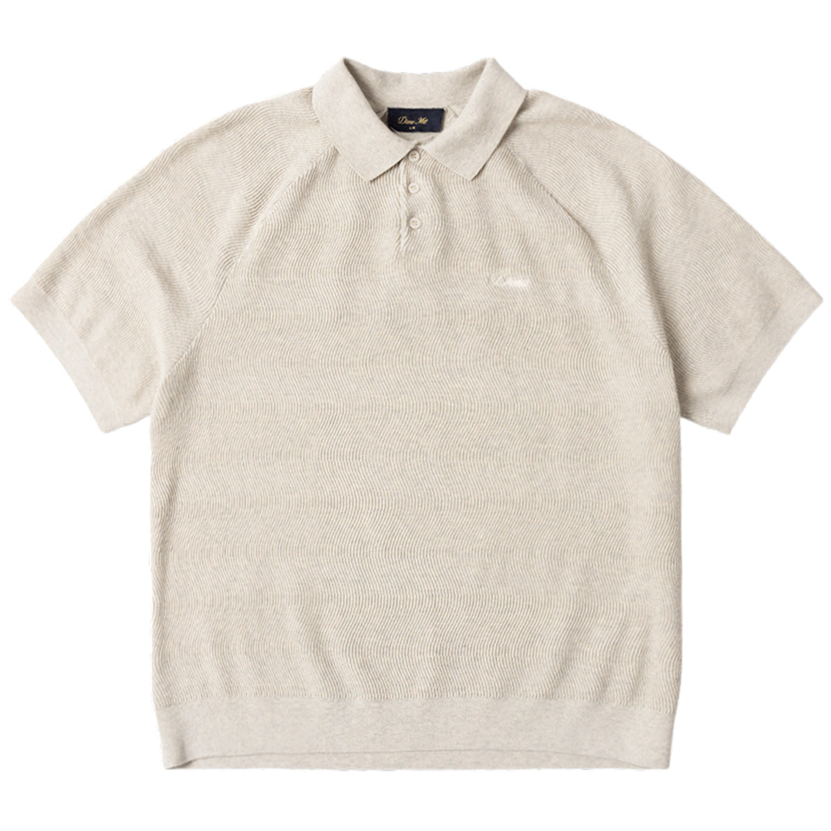 Dime Cable Knit Polo Oatmeal