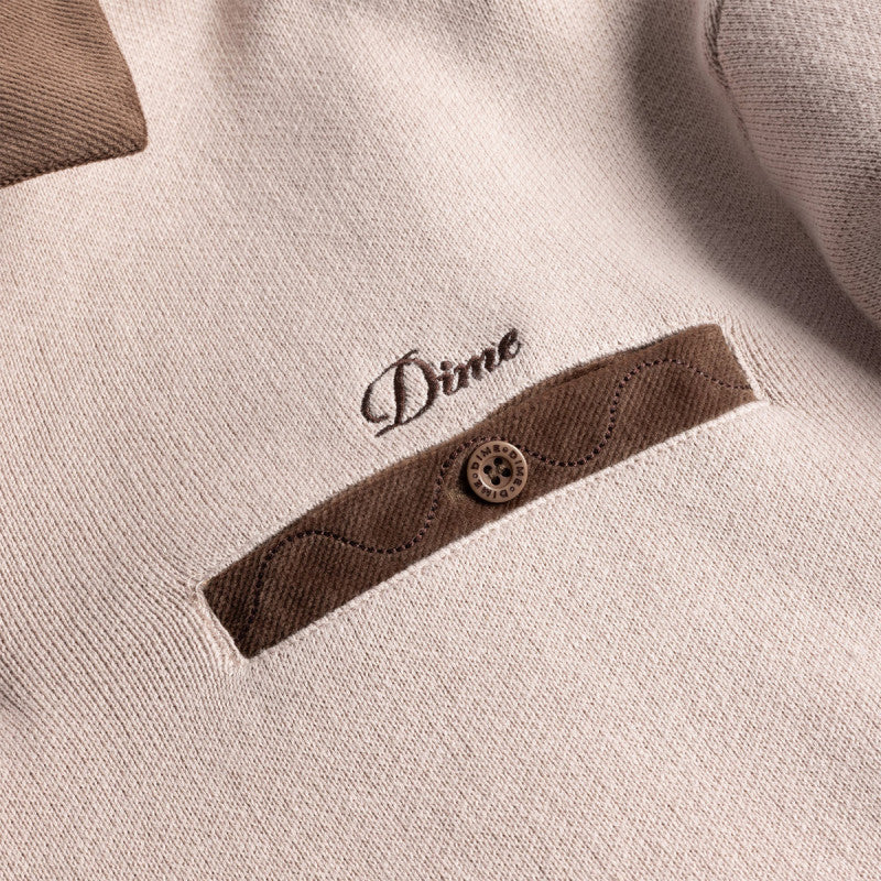 Dime Casino Rugby Polo Mocha