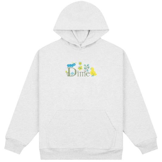 Dime Classic Cross Stitch Hooded Sweater Ash