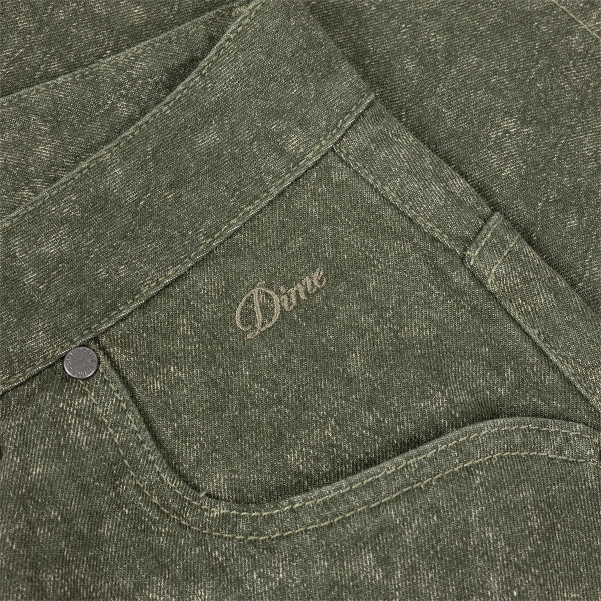 Dime Classic Denim Shorts Electric Green