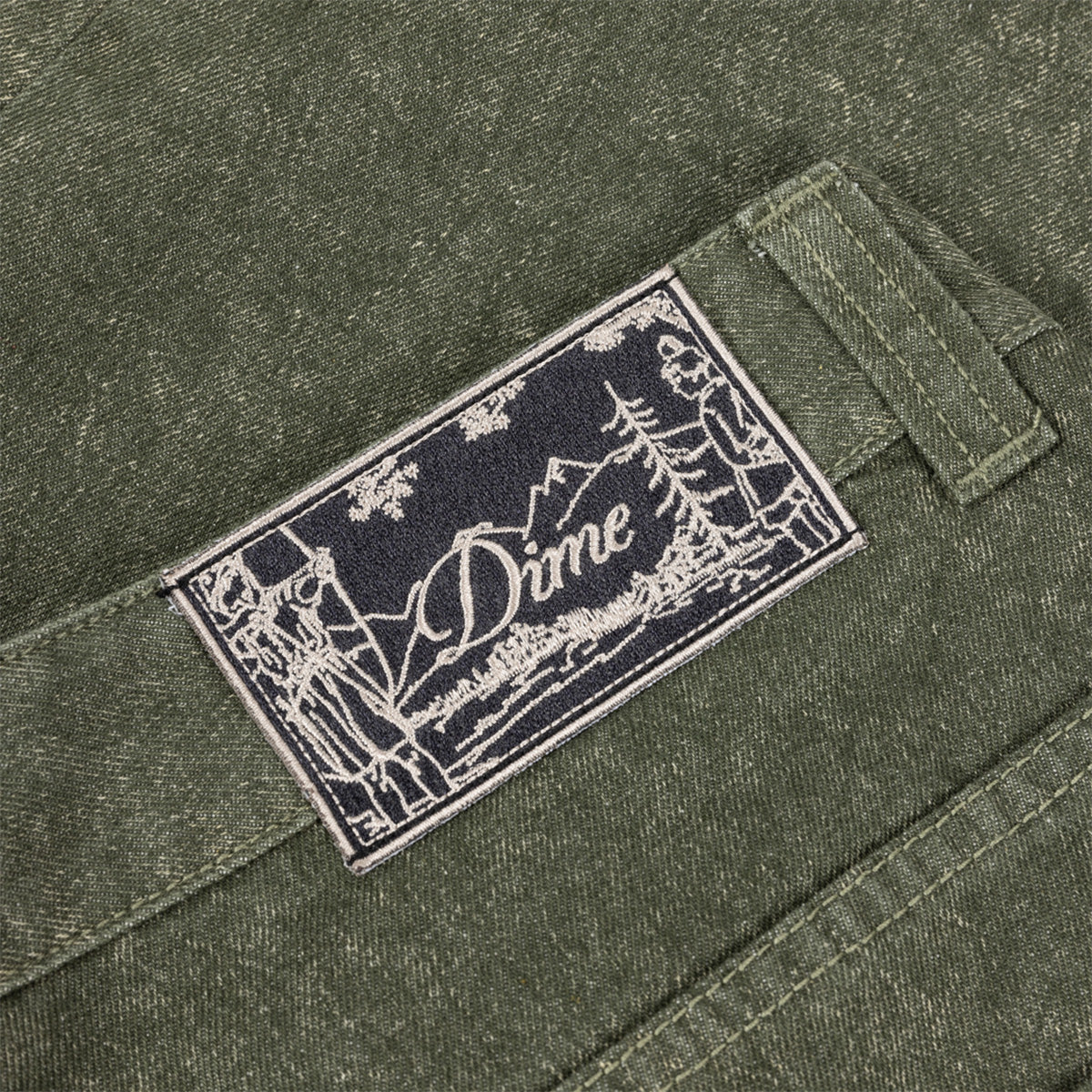 Dime Classic Denim Shorts Electric Green